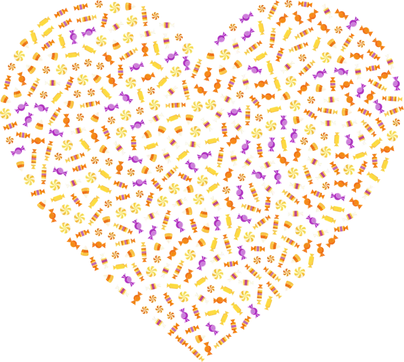 Heart Candy Sweets Stickdatei – Herzen & Liebe