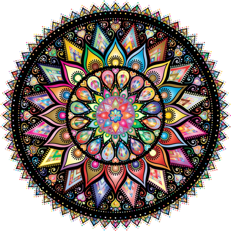 Mandala Decorative Floral Stickdatei – Kinder