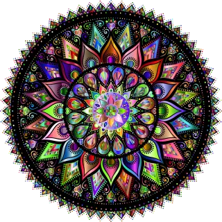 Mandala Nature Decorative Stickdatei
