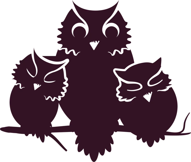 Owl Owlets Baby Stickdatei – Tiere