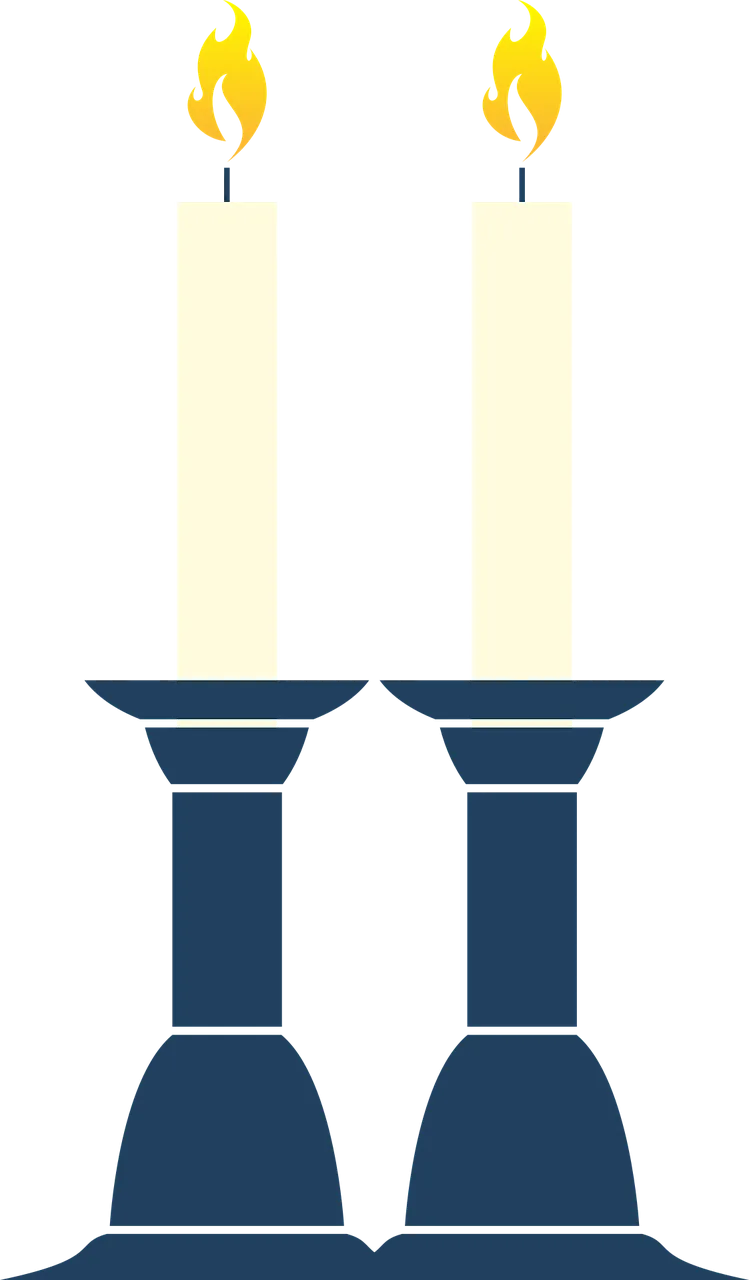 Shabbat Candle Jewish Stickdatei – Weihnachten