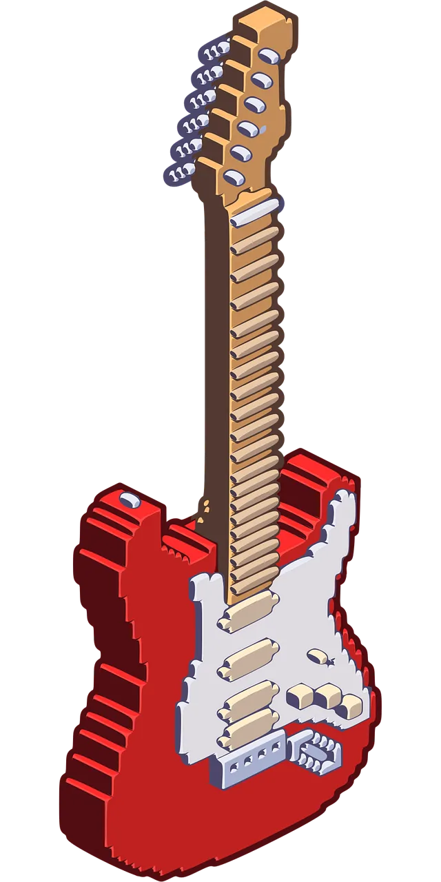 Guitar Electric guitar Music Stickdatei – Musik