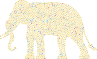Elephant Emoji Emoticons Stickdatei