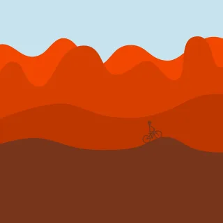 Mountain bike Desert Adventure Stickdatei