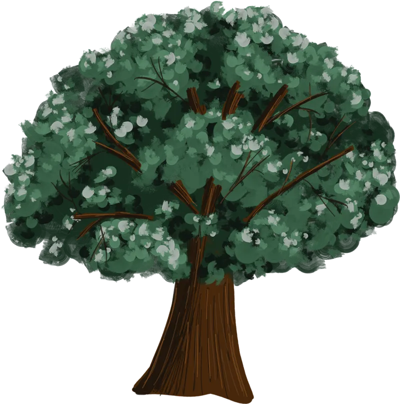 Tree Leaves Spring Stickdatei – Natur
