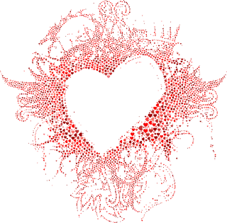 Heart Love Grunge Stickdatei – Herzen & Liebe
