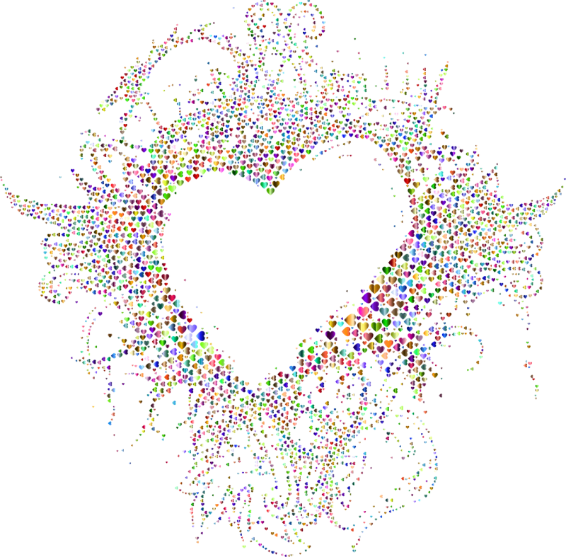 Heart Love Grunge Stickdatei – Herzen & Liebe
