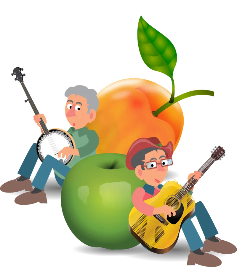 Peach Apple Music Stickdatei – Musik