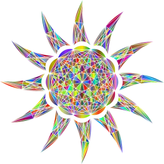 Mandala Sun Star Stickdatei