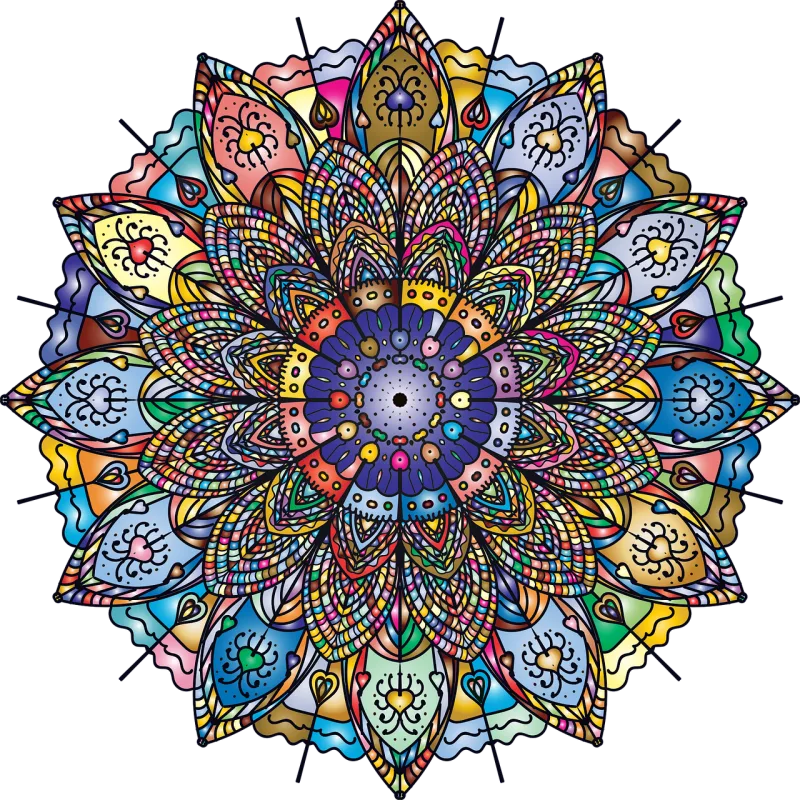 Mandala Nature Decorative Stickdatei – Kinder