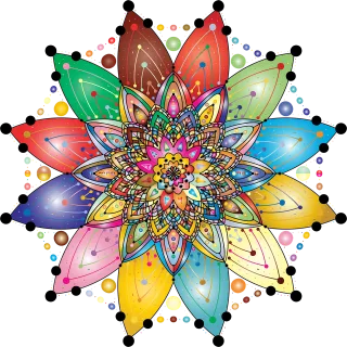 Mandala Nature Decorative Stickdatei