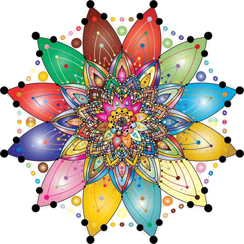 Mandala Nature Decorative Stickdatei – Kinder