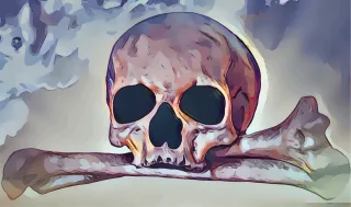 Skull Crossbones Pirate Stickdatei