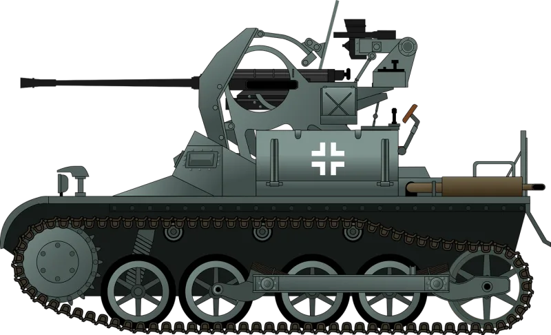Panzer Flak Tank Stickdatei – Herzen & Liebe