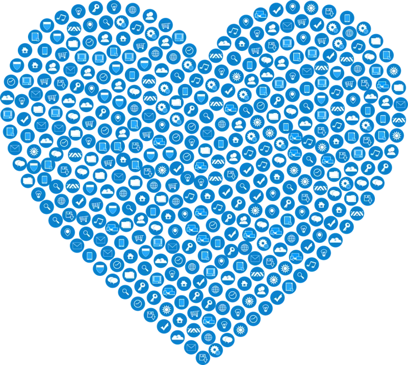 Icons Abstract Heart Stickdatei – Herzen & Liebe