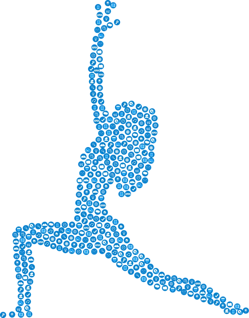 Icons Abstract Yoga Stickdatei – Sport