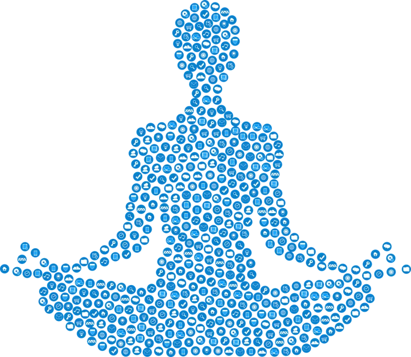 Icons Abstract Yoga Stickdatei – Sport