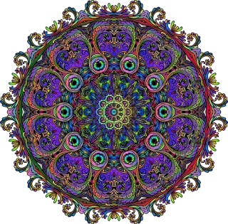 Mandala Nature Decorative Stickdatei