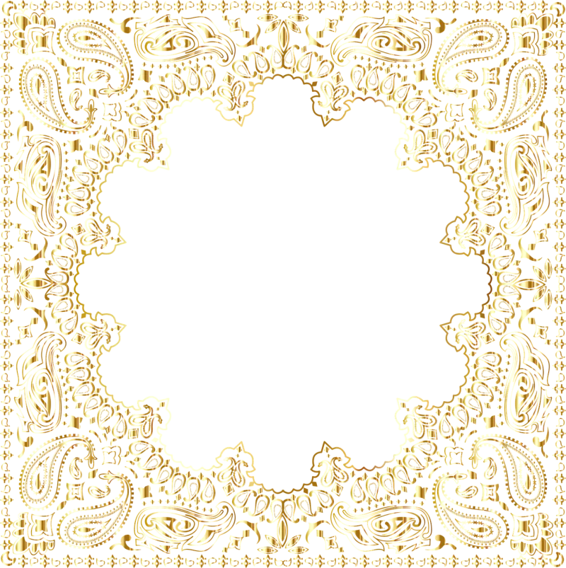 Frame Gold Nature Stickdatei – Natur
