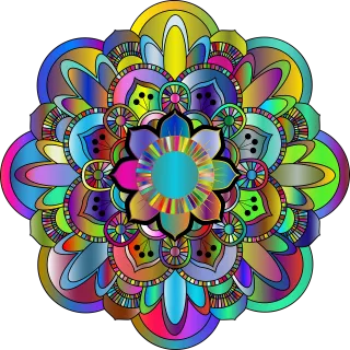 Mandala Decorative Line art Stickdatei