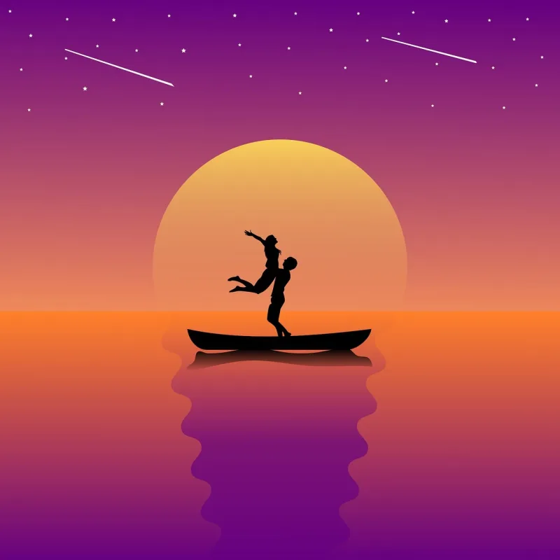 Sunset Sun Sky Stickdatei – Herzen & Liebe