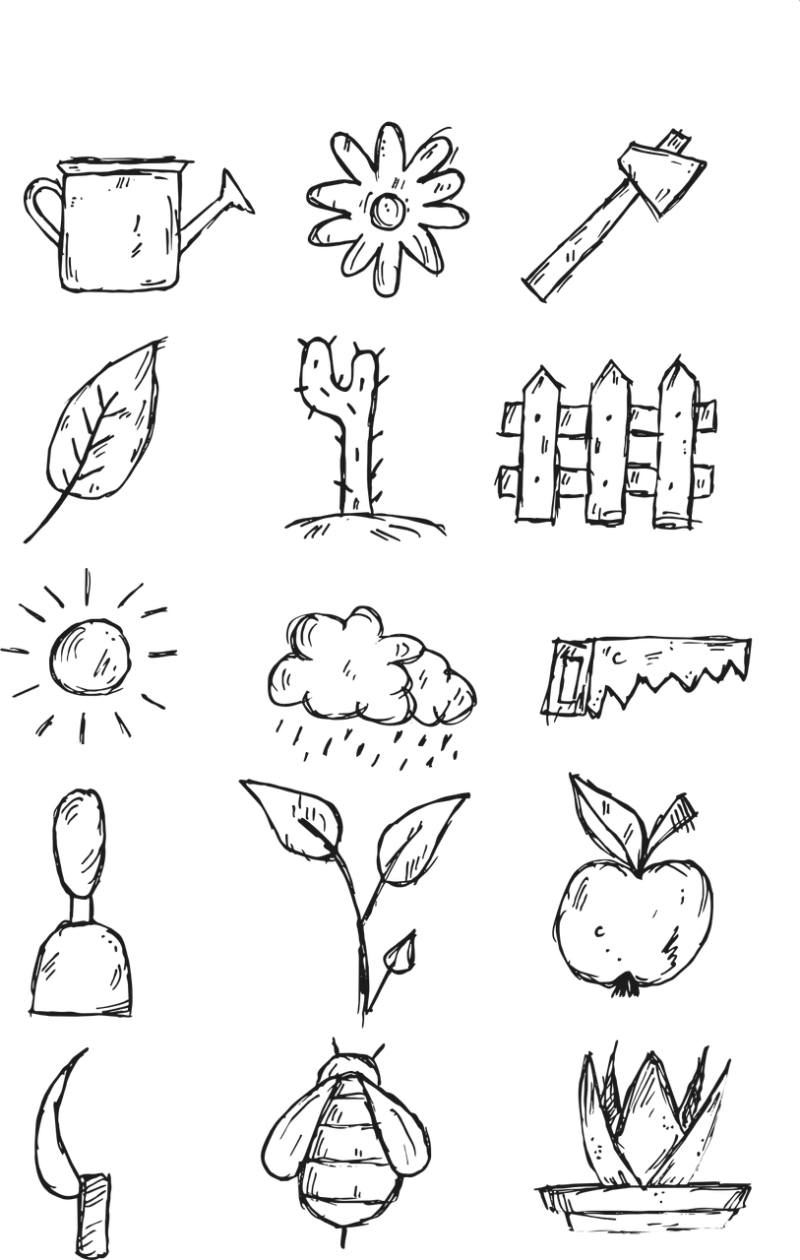 Garden The sun Summer Stickdatei – Natur
