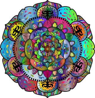 Mandala Decorative Line art Stickdatei
