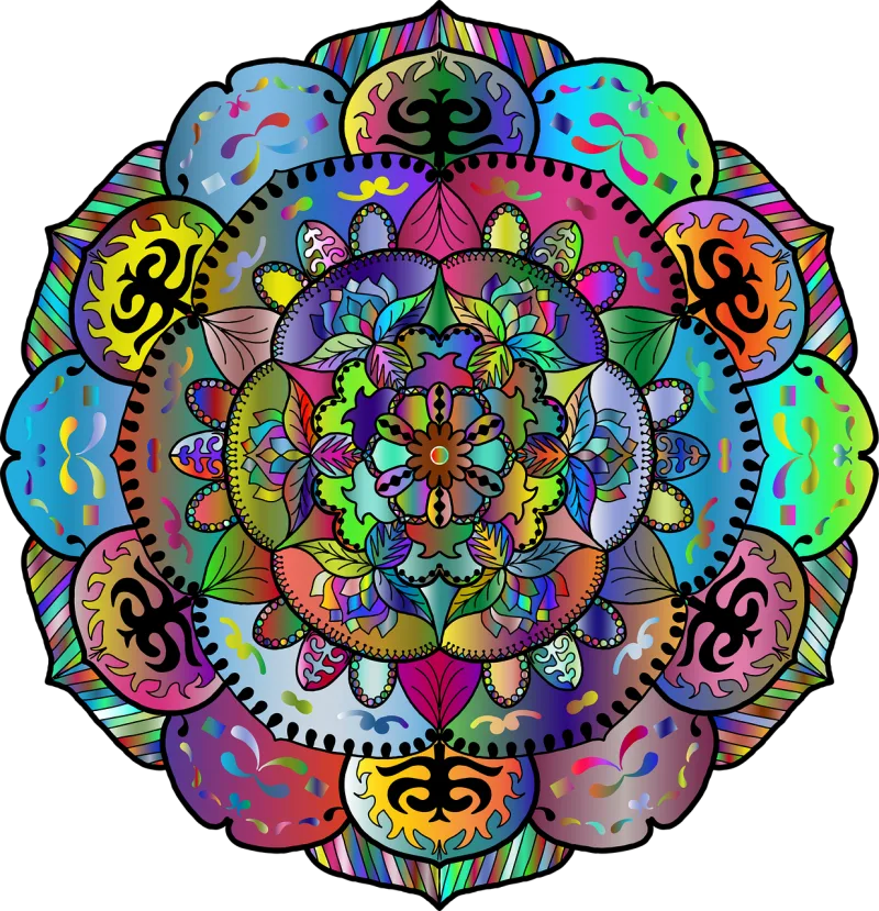 Mandala Decorative Line art Stickdatei – Kinder