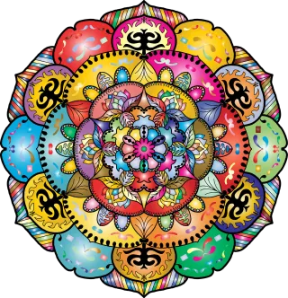 Mandala Decorative Line art Stickdatei
