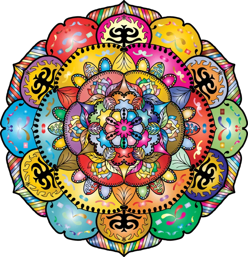 Mandala Decorative Line art Stickdatei – Kinder