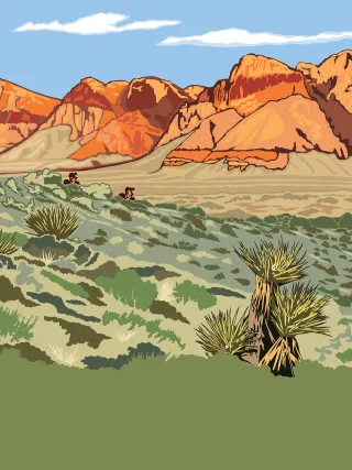 Nevada Travel Poster Stickdatei