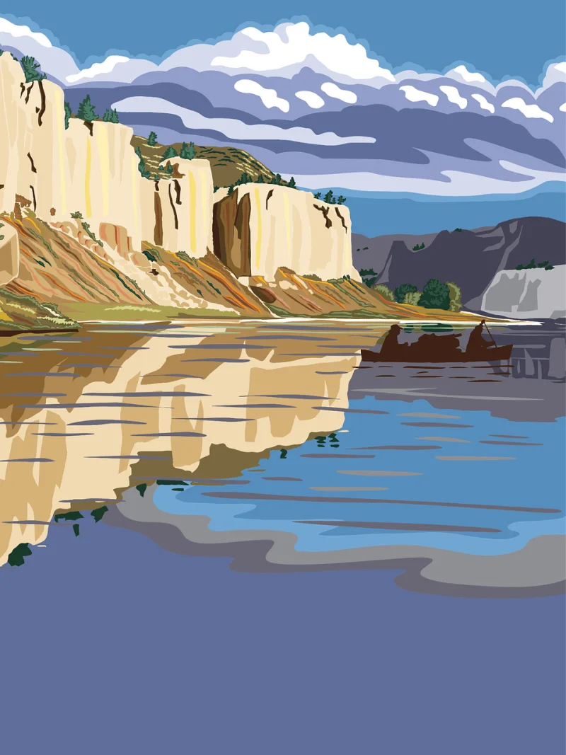 Montana Travel Poster Stickdatei – Natur