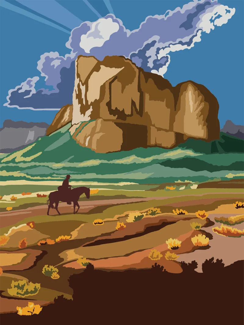 Arizona Travel Poster Stickdatei – Natur