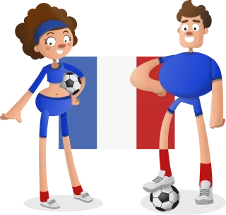 Soccer Football Player Stickdatei