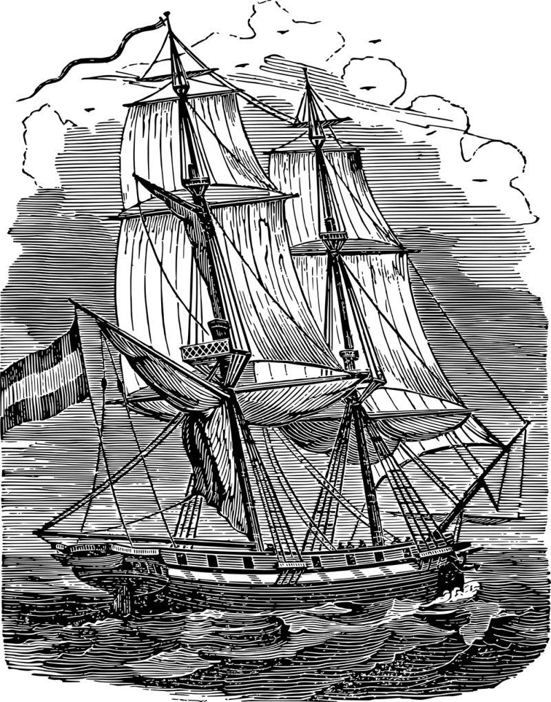 Ship Boat Line art Stickdatei – Fahrzeuge