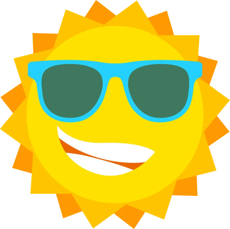 Sun Cartoon Nature Stickdatei – Natur