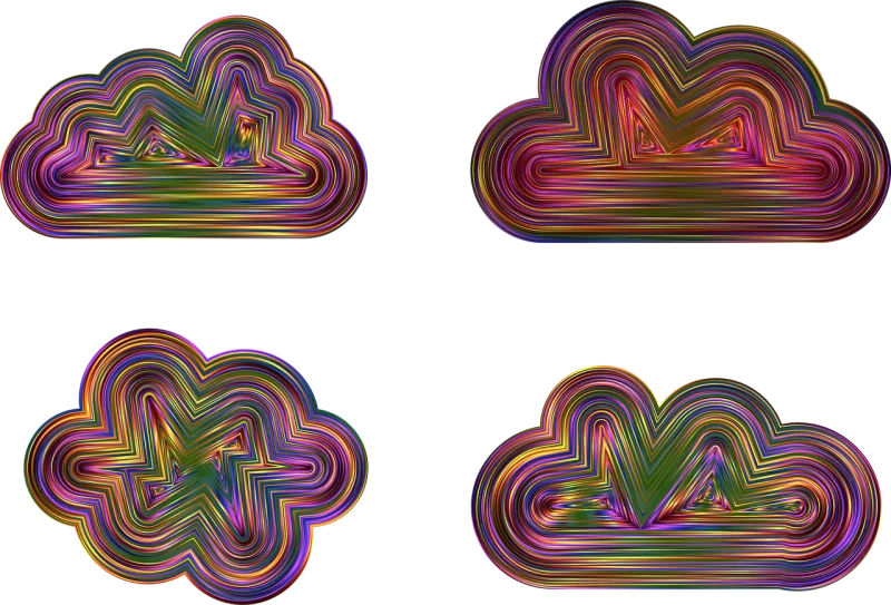 Cloud Weather Rain Stickdatei – Natur