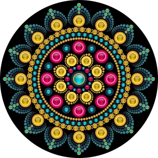 Decorative Ornament Mandala Stickdatei