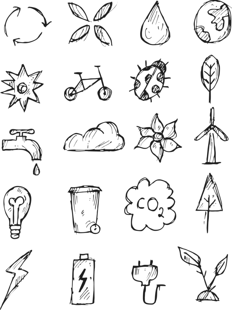 Cartoon Nature Flower Stickdatei – Natur