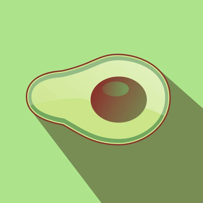 Sweet avocado Avocado Flat avocado Stickdatei – Essen & Trinken