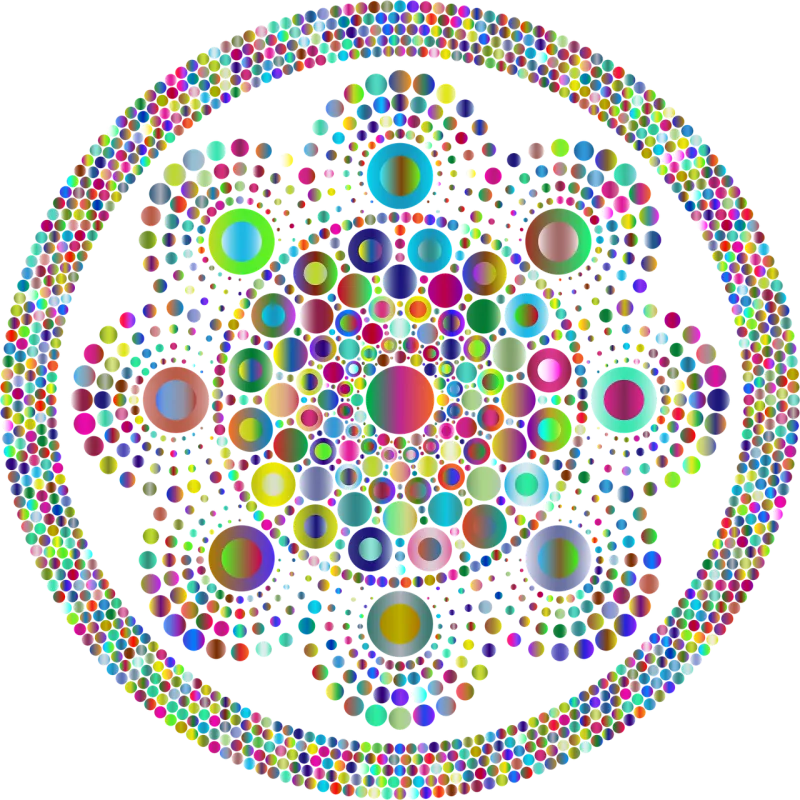 Mandala Circles Decorative Stickdatei – Kinder