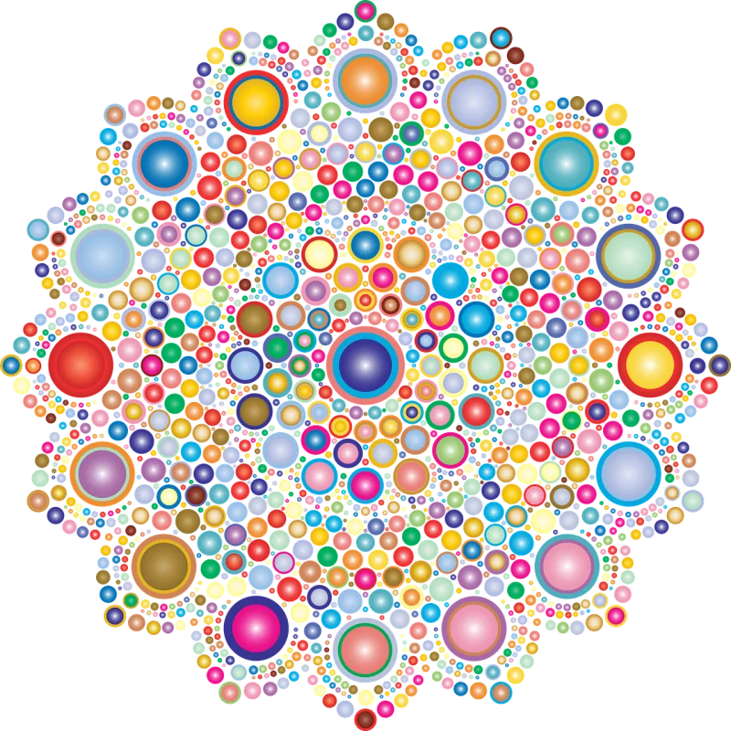 Mandala Circles Decorative Stickdatei – Kinder
