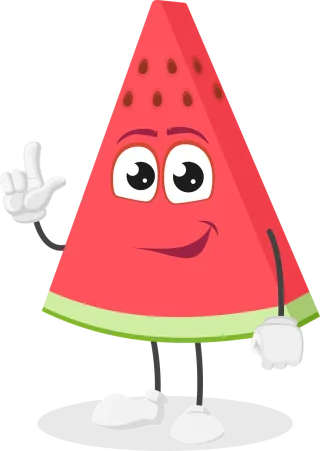 Watermelon Fruit Cartoon Stickdatei