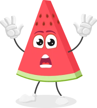 Watermelon Fruit Cartoon Stickdatei
