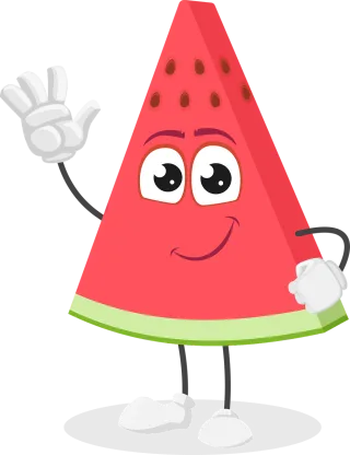 Watermelon Fruit Cartoon Stickdatei