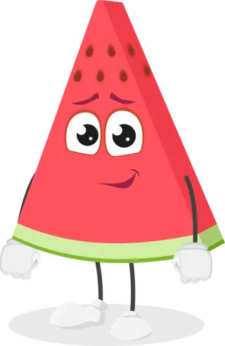Watermelon Fruit Cartoon Stickdatei