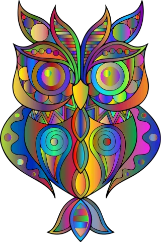 Owl Bird Animal Stickdatei
