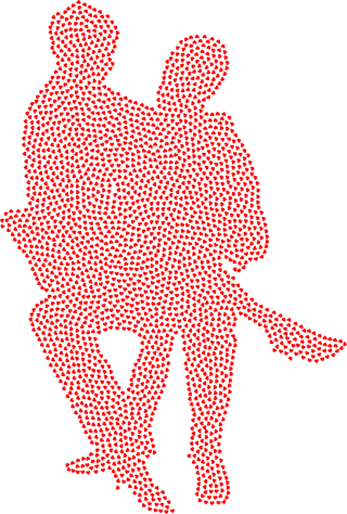 Couple Love Romance Stickdatei