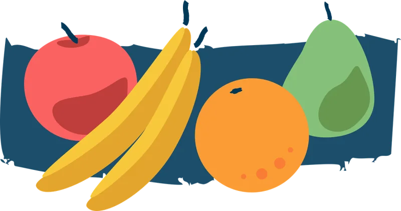 Fruit Fruits Stylized Stickdatei – Essen & Trinken