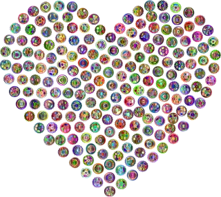 Heart Love Nature Stickdatei